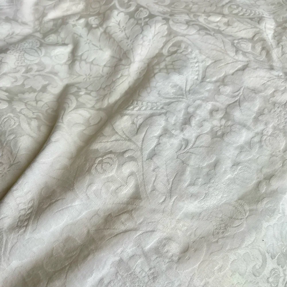 80s Vintage Laura Ashley Cottagecore Prairie White Dress Puff Sleeves US8 / UK10 - Picture 9 of 11